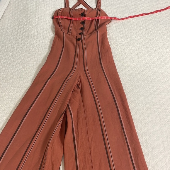 Urban Outfitters UO Ashley Striped long romper jumpsuit small p open back NWOT - Picture 14 of 15
